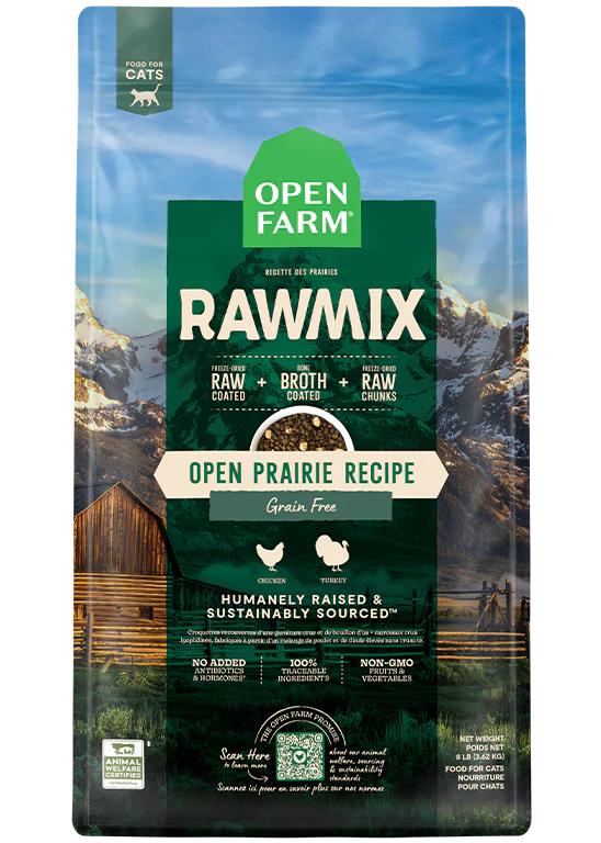 OPEN FARM RAWMIX OPEN PRAIRIE GRAIN FREE CAT 2.25LB