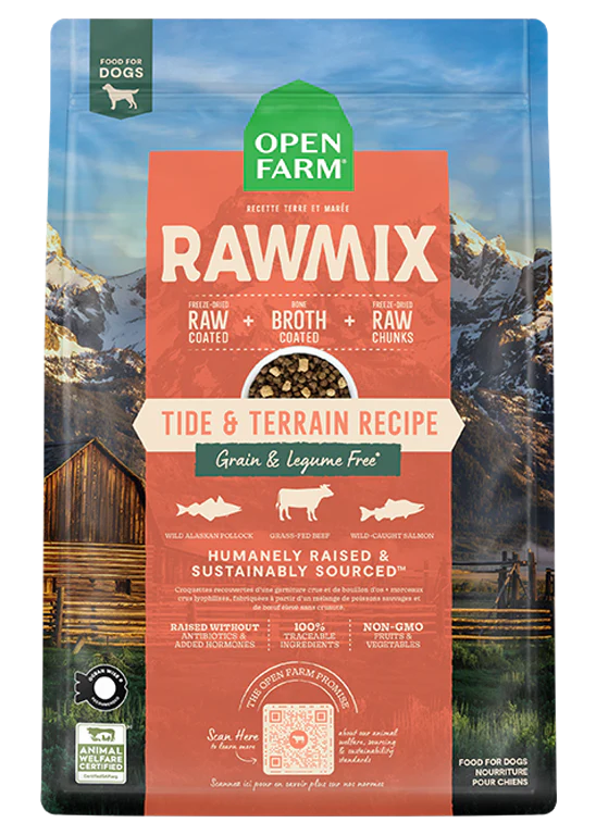 OPEN FARM RAWMIX TIDE & TERRAIN GRAIN FREE DOG 3.5LB