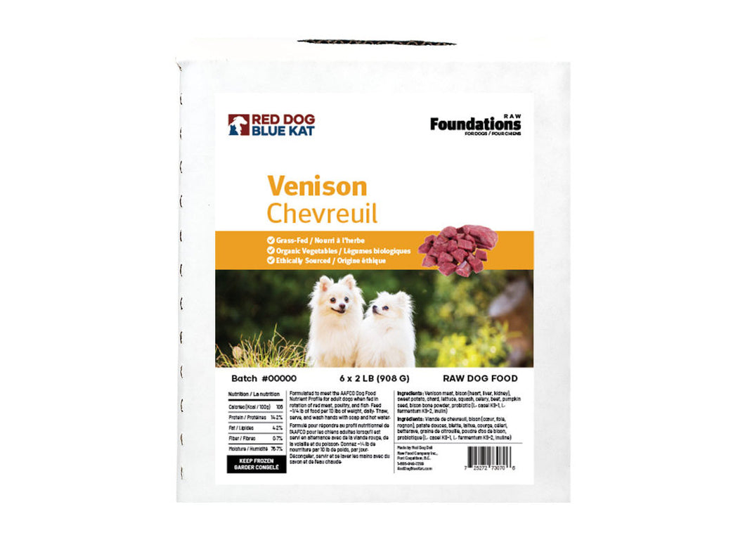 RED DOG BLUE KAT FOUNDATIONS VENISON DOG 12LB