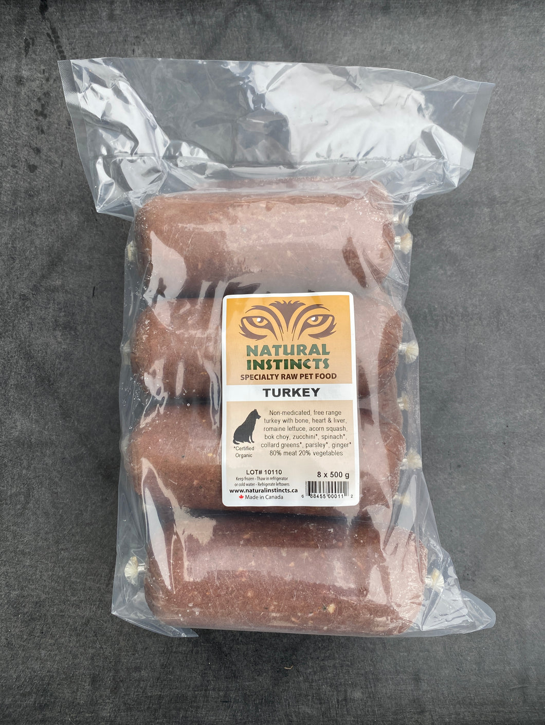 NATURAL INSTINCTS DOG TURKEY/VEG MEAL 8 x 500G