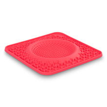 Load image into Gallery viewer, MESSY MUTTS THERAPEUTIC LICK BOWL/MAT RED
